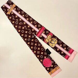 New Silk Heritage Trunk & Floral Skinny Scarf Twilly Tie